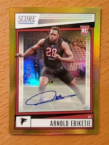 2022 Score Auto Gold Zone #358 Arnold Ebiketie Penn State Falcons #'d 19/50 - Foto 1 di 2