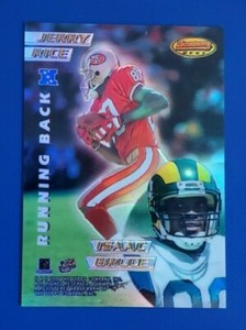 1996 BOWMAN BEST QUAD REFRACTOR #7  RICE / BRUCE / BROWN / GALLOWAY @@ RARE @@