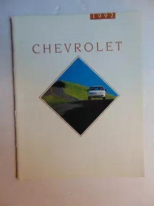 Brochure vendita concessionaria auto originale CHEVROLET 1992 - Foto 1 di 1
