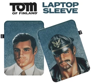 TOM OF FINLAND GEPOLSTERTE LAPTOP-TASCHE LEDERMANN HOMOSEXUELL INTERESSE - Bild 1 von 4