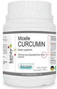 Solution Micellaire Curcumine Novasol 240 Gélules Licaps – Alimentaire - Picture 1 of 3