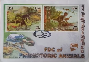 Irak prähistorische Tiere_Dinosaurier 2010 FDC - Bild 1 von 2