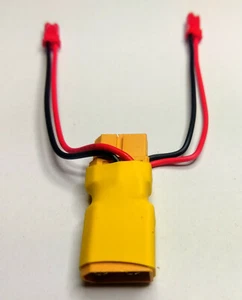 XT60 Buchse Stecker auf 2x JST - BEC Stecker Adapter Netzteil Ladeadapter - Picture 1 of 4
