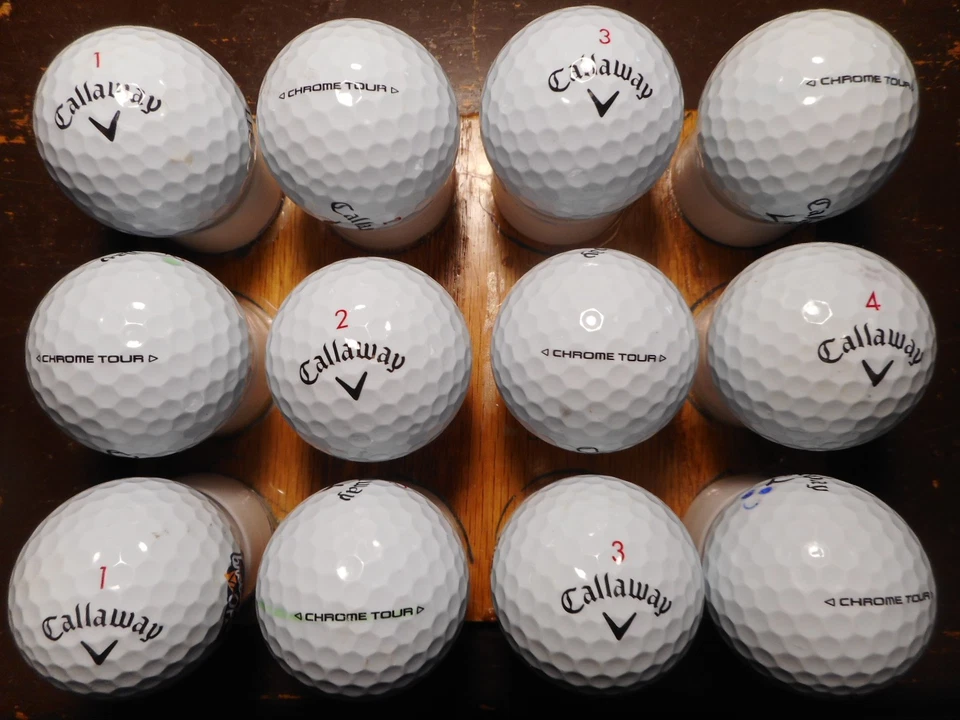 12 pelotas de golf usadas Callaway 2024/25 cromadas Tour como nuevas AAAAA Foto 1 de 1