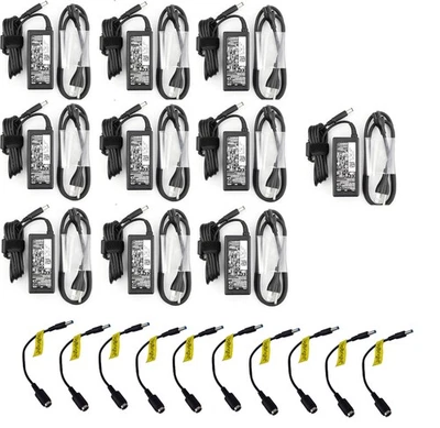 Lote 10 piezas Cargador Dell 2 Puntas 65W Para Laptop Inspiron 13 14 15 17 3000 5000 7000 Foto 1 de 4