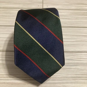 Brooks Brothers Makers And Merchants schmale Krawatte Streifen 100 % Seide Repp USA - Bild 1 von 5