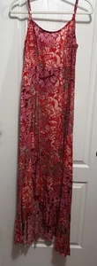 Intimately Free People Vestito Donna M Forever Yours Smocked Slip Rosso Boho Fairy - Foto 1 di 15