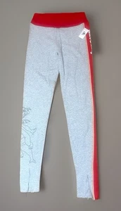 Walt Disney World Leggings Epcot Figment Dragon grau rot gestreift Hose Damen XS - Bild 1 von 11
