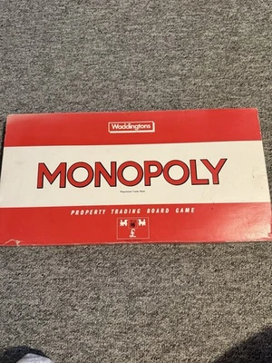 Vintage Monopoly 1972 Game Original Red Box Waddington's Complete Board Game - Image 1 of 4