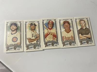 Lote de cinco cartas-2025 Topps Allen & Ginter Minis-Todas têm variante A&G atrás - Imagem 1 de 2