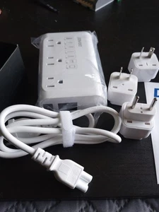 350W Reiseadapter 220V auf 110V Netzspannungswandler Reiner Sinus - Bild 1 von 3