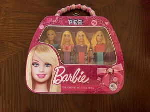 Limited Edition Mattel 2012 Barbie Pez Tin Purse 4 Dispensers Gift Set - Sealed! - Picture 1 of 3