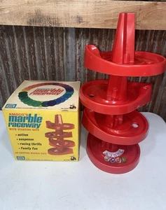 Vintage 1963 Amsco's MARBLE RACEWAY Game Complete w/Box, Replacement Marbles - Picture 1 of 10