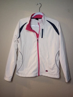 Bolle Abrigo Chaqueta ESQUÍ Invierno Resistente a la Nieve Poliéster Blanco/Rosa/Negro Cremallera Grande M Foto 1 de 4