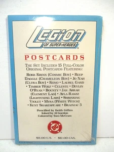 Set di 15 cartoline Legione dei Supereroi - SIGILLATE - DC Comics 1990 - Foto 1 di 3