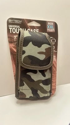 NEW- Bytech Camouflage Universal Vertical Tough Cell Phone Case Swivel Clip XXL - Image 1 of 2