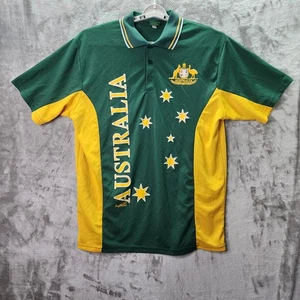 Australia Rugby Jersey Joey Roo Socceroos Football Shirt Gold & Green 2XL Rugby - Picture 1 of 10