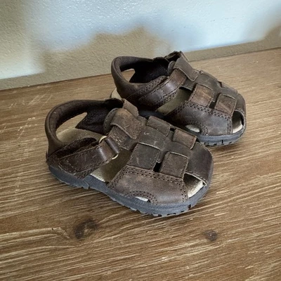 Кожаные рыболовные сандалии для мальчиков младенцев Stride Rite размер 5 Вт - Изображение 1 из 4
