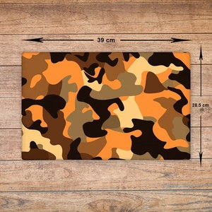 Camouflage Glas Schneidebrett - Schneidebrett Arbeitsplattenschoner blau Größe A3 - Bild 1 von 5