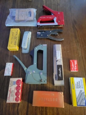 Lote (5) GRAPADORAS Y GRAPAS VINTAGE Swingline Argus Bostitch Foto 1 de 4