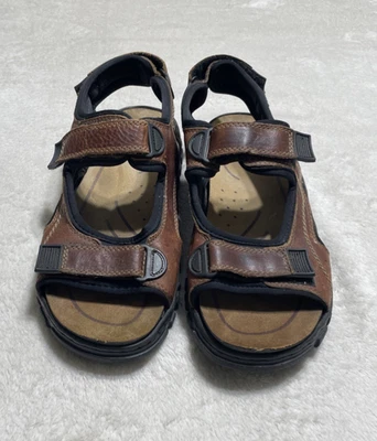 Sandalias Rieker Para Hombre Talla 10 Marrón Correas Trekking Senderismo Tobogán Foto 1 de 4