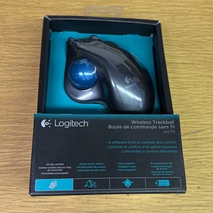 Logitech M570 Kabellose Trackball Maus - Ergonomisches Design NEU VERSIEGELT  - Bild 1 von 7