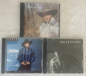 Garth Brooks 3 CD Lot, Debut, No Fences Ropin’ The Wind, First 3 Studio Releases - Picture 1 of 1