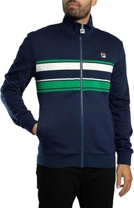 Fila Vinnie Cut & Sew Track Top Jacket Navy / Green / Gardenia - Picture 1 of 3