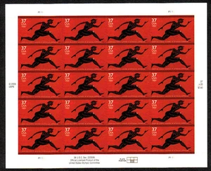 Scott #3863...37 Cent...Pane of 20...2004 Olympic Games - Picture 1 of 1