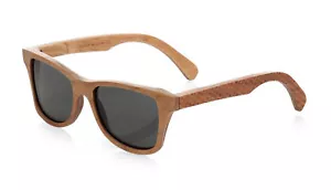 Shwood Canby Polarized Wood Sunglasses Houndstooth Frame Grey Lens Made in USA - Picture 1 of 3