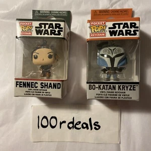Funko Pop Llavero Star Wars Bo-Katan Kryze & Fennec Shand Paquete de 2 ENVÍO RÁPIDO - Imagen 1 de 6