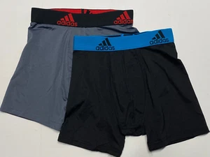 Adidas Boy's Aeroready Boxer Briefs - Stretch Microfiber Blend - Small - 2 Pair - Picture 1 of 2