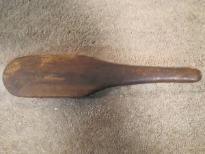Antique Wooden Mixing Paddle / Spoon 10-1/4" Nice Patina - Picture 1 of 2