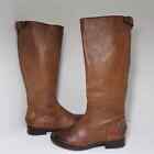 Arturo Chiang Fierce Womens Brown Leather Zip Boots Size 7.5