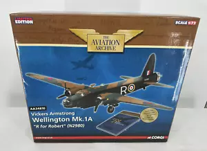 Corgi AA34810 1:72 Diecast Vickers Armstrong Wellington Mk.1A R for Robert MIB - Picture 1 of 10