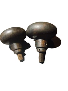 Antiker Türknauf Ersatz 2er Set geborgene Beschläge massiv Metallguss *lesen - Bild 1 von 12