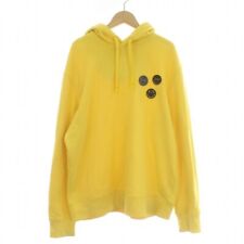 Armani Exchange A/X Hoodie Sweatshirt Pullover Long Sleeve Hood Patch L Yellow