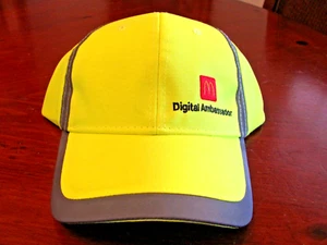 RARE 'McDONALDS' DIGITAL AMBASSADOR YELLOW & GRAY BASEBALL HAT NEW WITHOUT TAGS - Picture 1 of 6