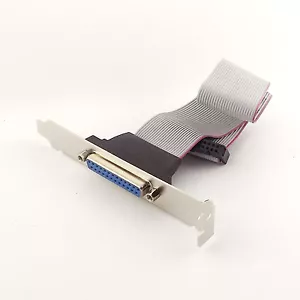 1pcs Serial DB25 Female Adapter with Bracket to IDC 26 Pin Ribbon Cable 1FT 30cm - Picture 1 of 5