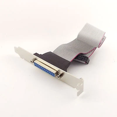 1pcs Serial DB25 Female Adapter with Bracket to IDC 26 Pin Ribbon Cable 1FT 30cm - Image 1 of 4