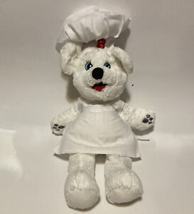 Bimbo Bread Advertising Chef Plush 18" White Polar Bear Stuffed Animal Bakery 
