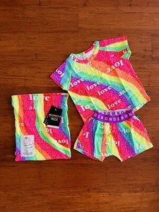 Bonds Baby Pride Rainbow Love Short Sleeve PJ Set Size 1 BNWT Mardi Gras - Picture 1 of 2