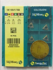 10PCS Taegutec CNC Blade TCMT110204-PC TT9080 NEW - Picture 1 of 1