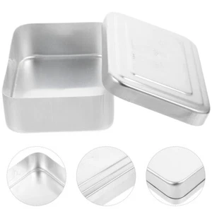 Food Container Box Camping Food Containers Reusable Picnic Box Metal Bento Boxes - Picture 1 of 10