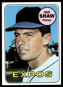 1969 Topps #183 Don Shaw  VG-EX-B112R1