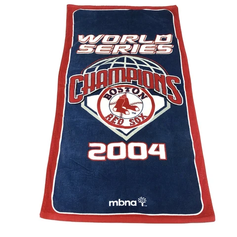 Boston Red Sox 2004 World Series Champions Cotton Beach Towel MBNA MLB Cover