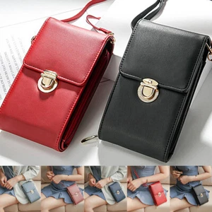 Women Small Cell Phone Purse Handbag Case Shoulder Bag Wallet Cross-body Pouch - Picture 1 of 28