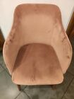 DWELL CHAIR DIP DINING DRESSING TABLE DESK CHAIR VELVET NEW PINK AND GREEN