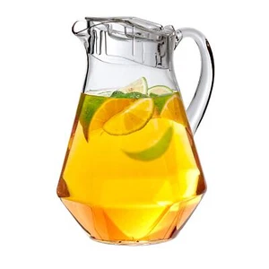 - Sparkly - Acrylic Pitcher (68 oz), Clear Plastic Water Pitcher with Lid, Fr... - Picture 1 of 9