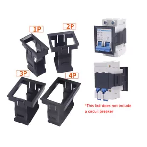 Soporte de montaje a presión de panel MCB apto para accesorios de disyuntor de 1/2/3/4 polos - Imagen 1 de 11